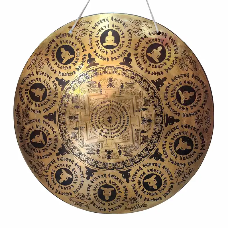 Gong en bronze spirituellement résonnant pour la méditation et les rituels