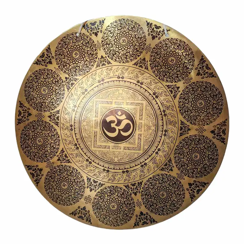 Gong tibétain en bronze pour une méditation puissante