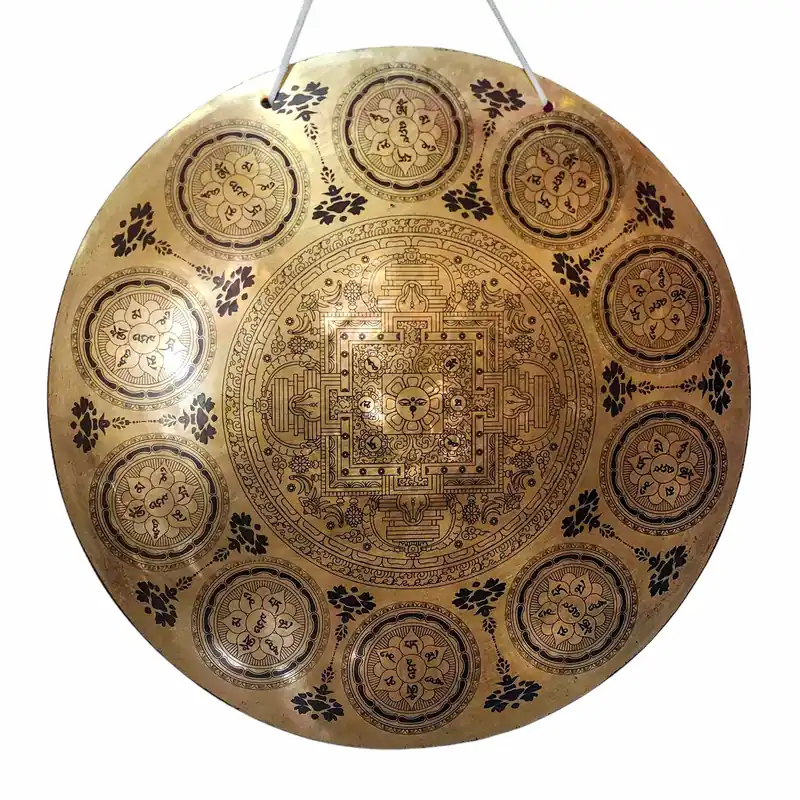 Gong en bronze du Vajrayana pour la pleine conscience et la méditation