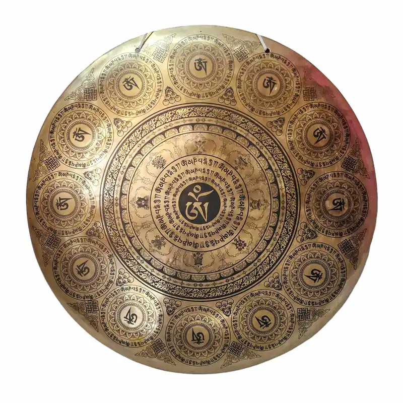 Gong Sacré en Bronze pour Rituels Spirituels