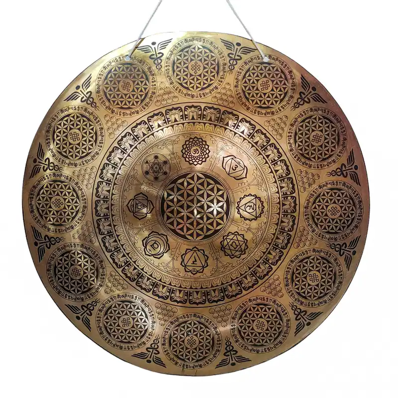 Gong de Vent en Bronze Authentique pour une Méditation Profonde et une Harmonie Spirituelle