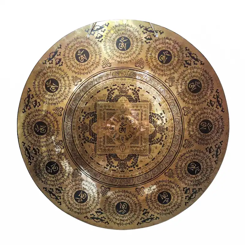 Gong de Vent en Bronze Vajrayana pour Pratiques Spirituelles