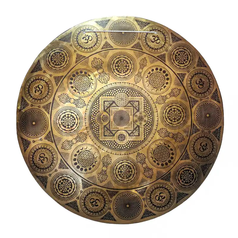 Gong tibétain en bronze authentique – Améliorez vos pratiques de méditation et de rituel