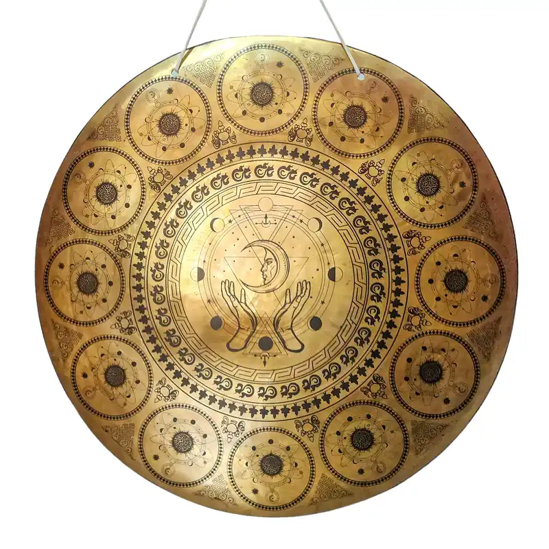 Gong en bronze sacré pour l’enrichissement des rituels vajrayana