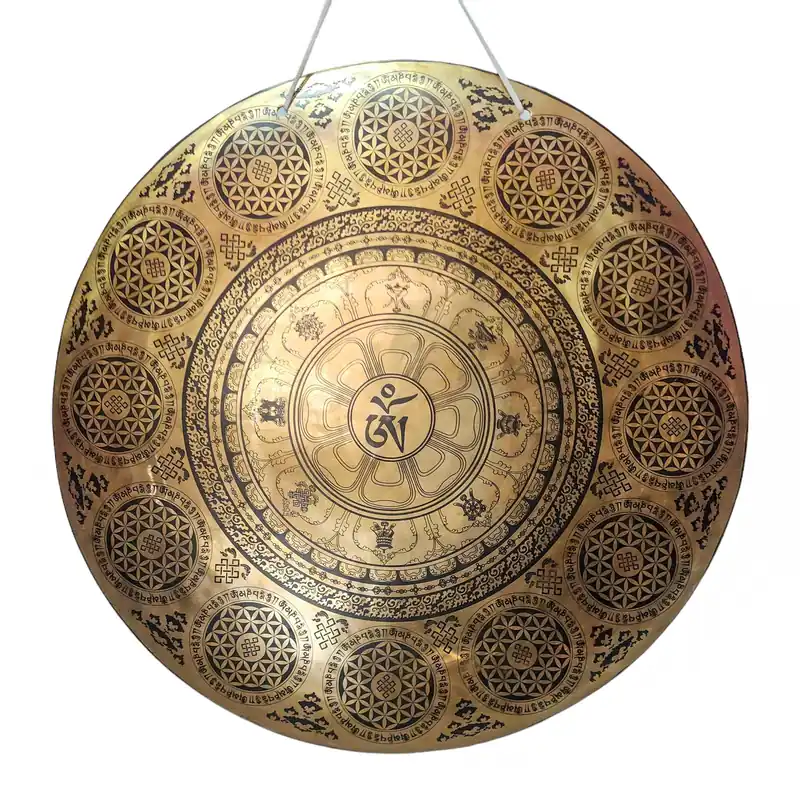 Gong en bronze divin pour la clarté spirituelle et la méditation