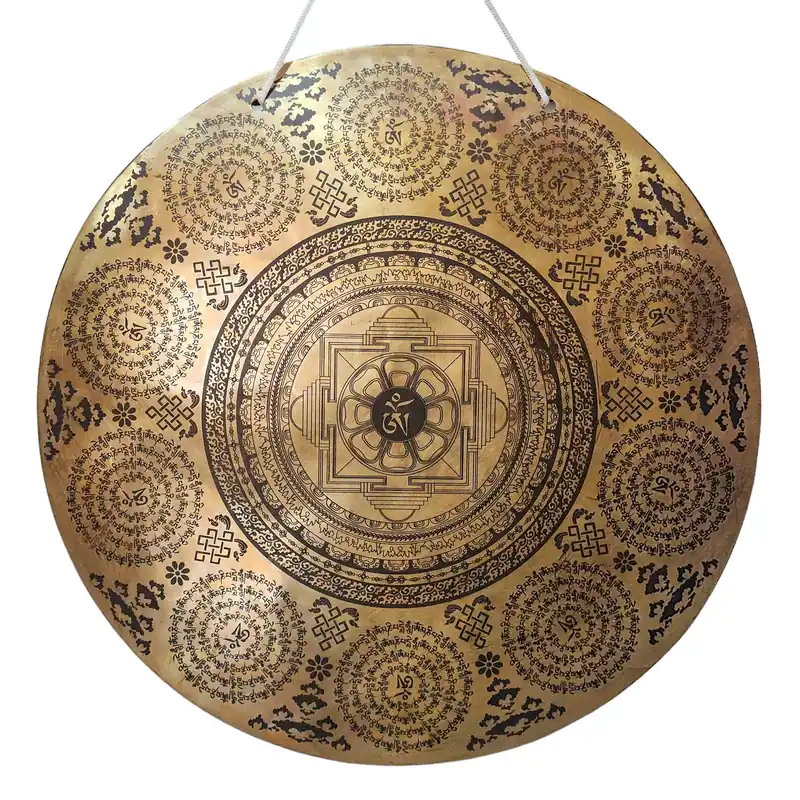 Gong tibétain en bronze fait à la main – Étreindre la résonance spirituelle