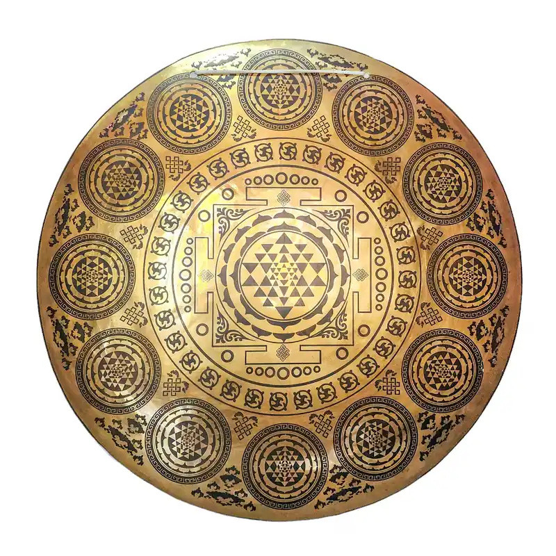 Gong en bronze résonnant pour la pleine conscience et l’éveil spirituel