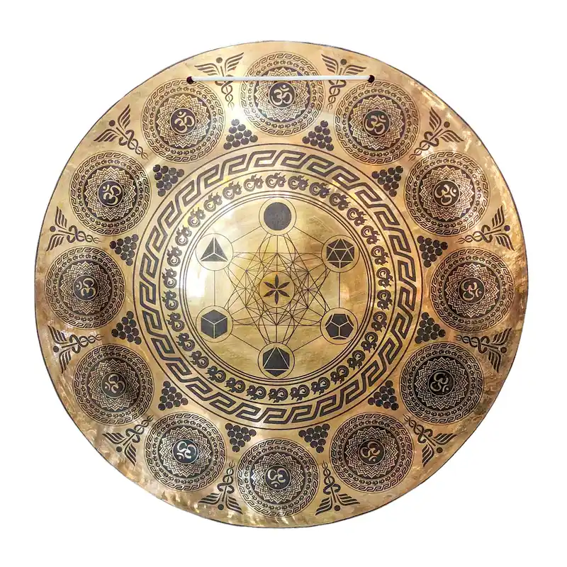 Gong de Vent en Bronze Vajrayana pour une Méditation Profonde