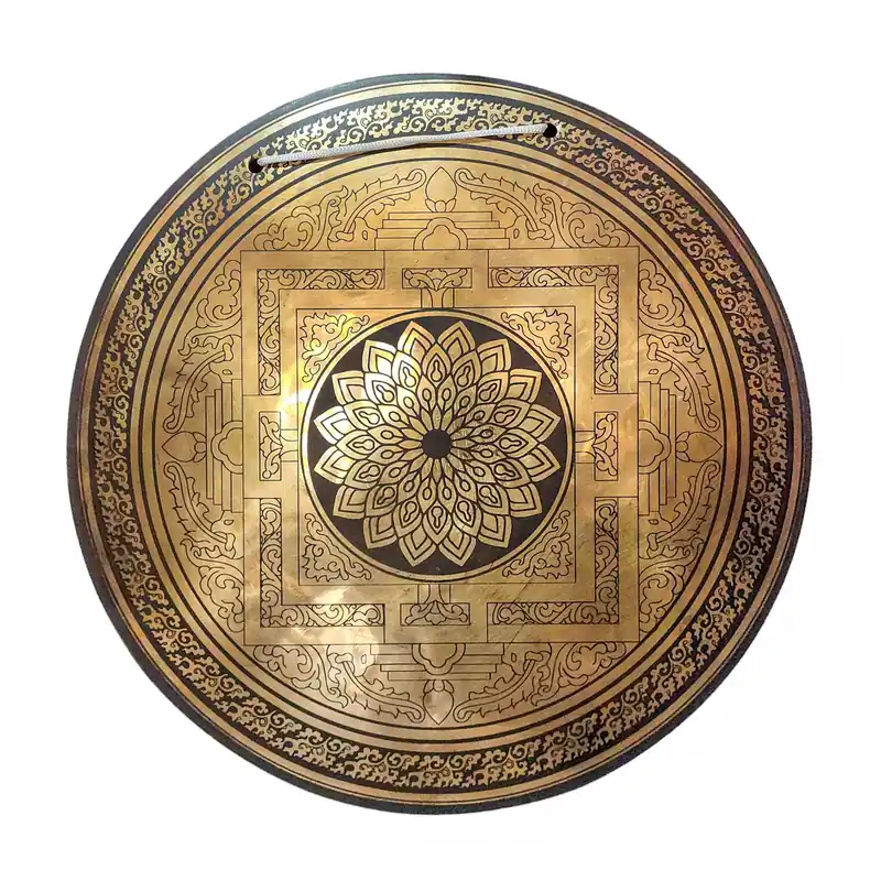 Gong en bronze de Vajrayana pour l’éveil spirituel