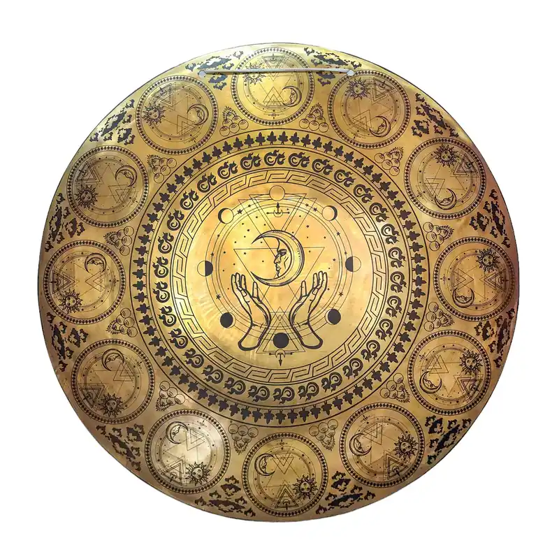 Gong en bronze tibétain pour la méditation et le rituel
