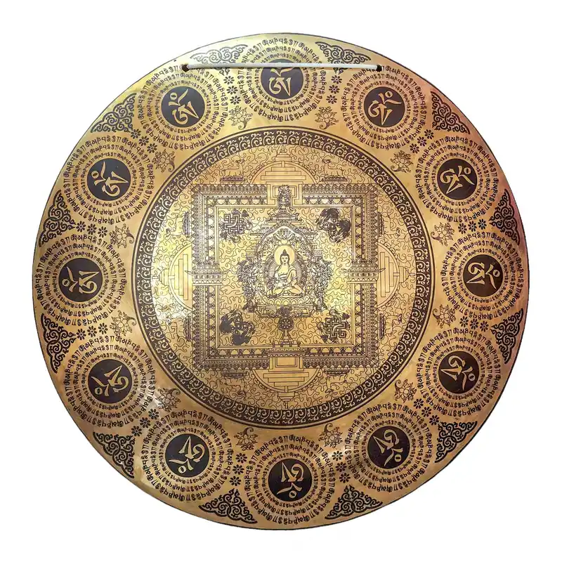 Gong de Vent en Bronze Vajrayana – Son Sacré de Clarté