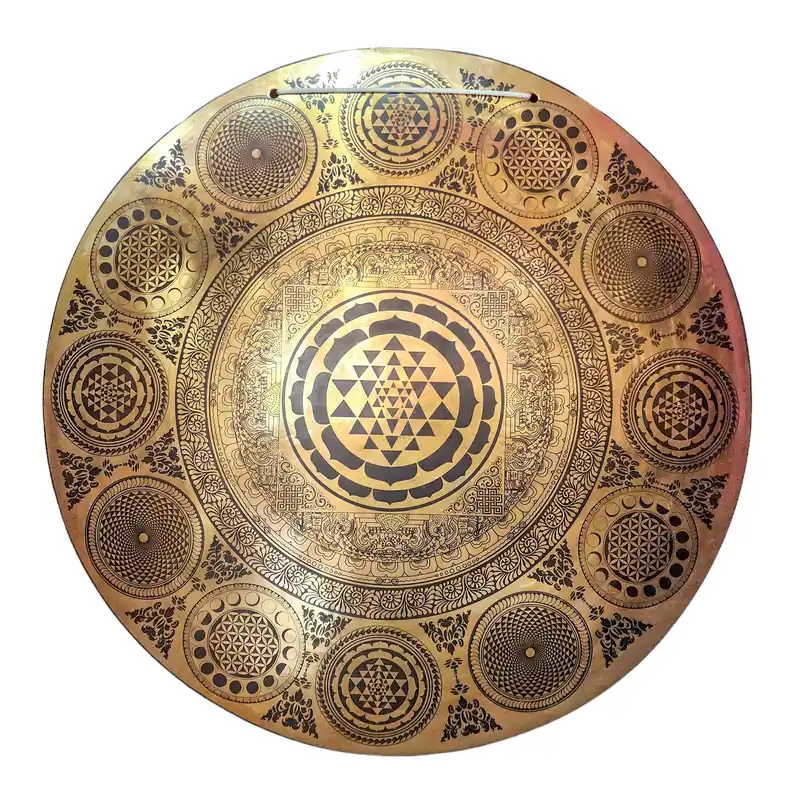 Gong en bronze de Vajrayana : Outil de méditation résonnant pour l’éveil spirituel