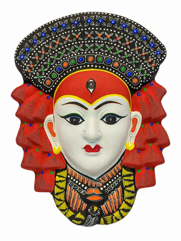 Masque en résine Kumari – Déesse vivante
