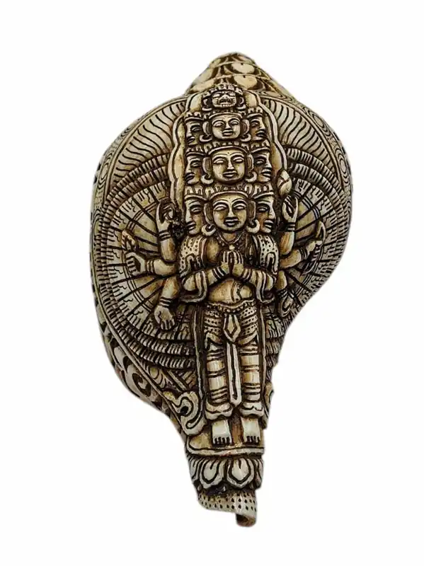 Sculpture de la conque d’Avalokitesvara aux mille bras