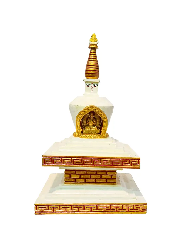 Stupa en Bois de Buddha Vairochana