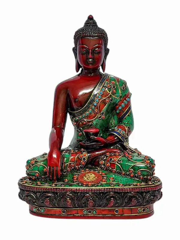 Statue en résine et en pierre de Shakyamuni Bouddha – Symbole de Sagesse et de Compassion