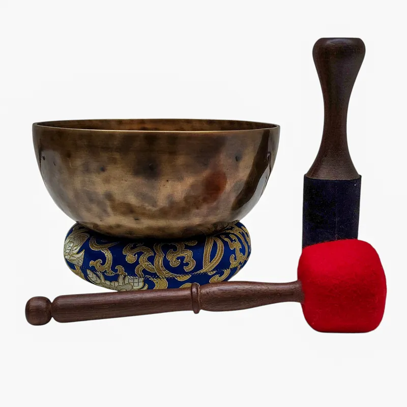 Bol chantant Jambati en seven métal bronze