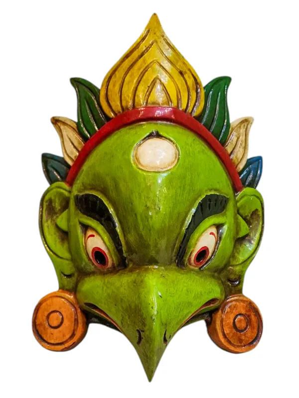 Masque en bois de Garuda – Bois de peuplier, Protecteur divin