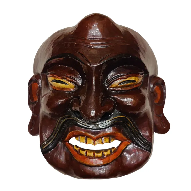 Masque de Joker en bois, suspension murale en bois de peuplier