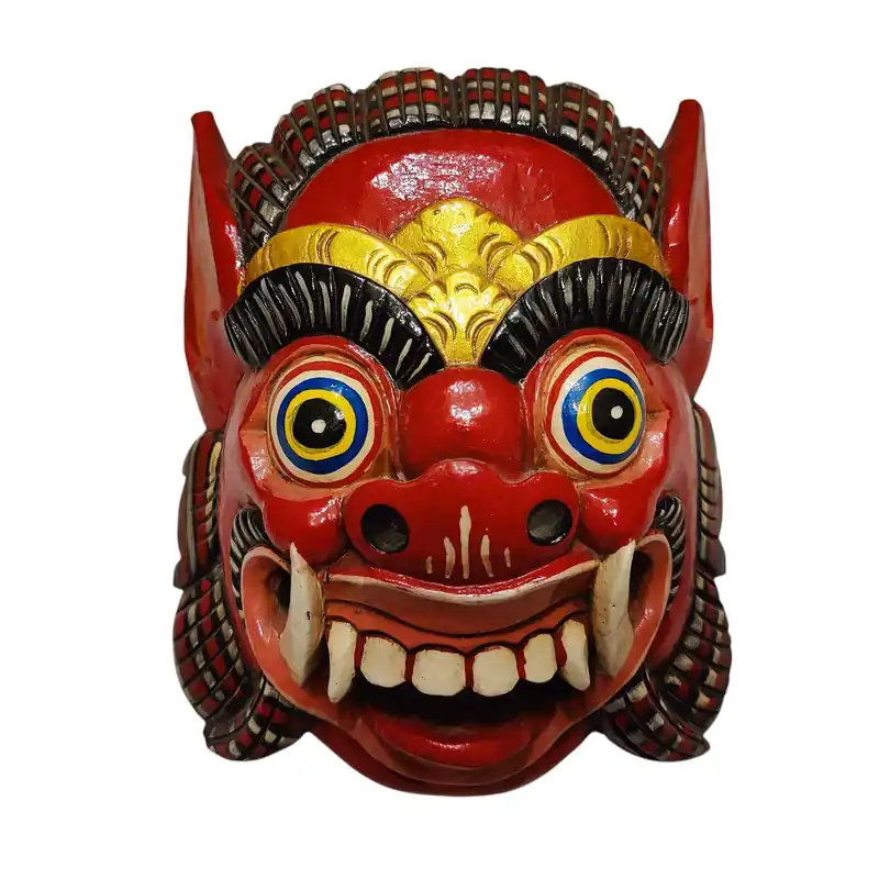Masque en bois de Joker, suspension murale en bois de peuplier