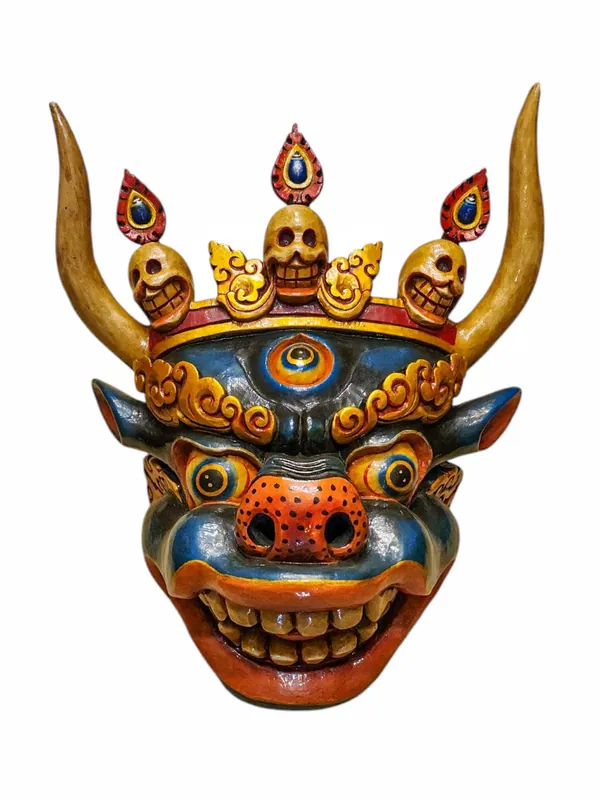 Suspension murale en bois de Yamantaka – Art en peuplier