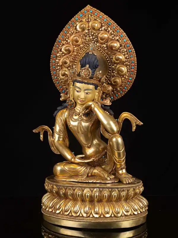 Statue de Bodhisattva compatissant en cuivre durable – Handmade 52 cm