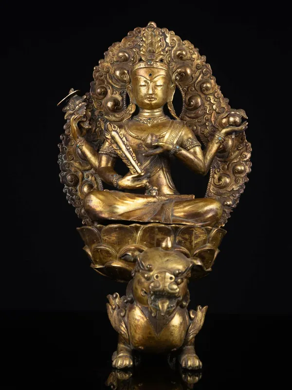 Statue en cuivre de Wangchok Terwal Drolma