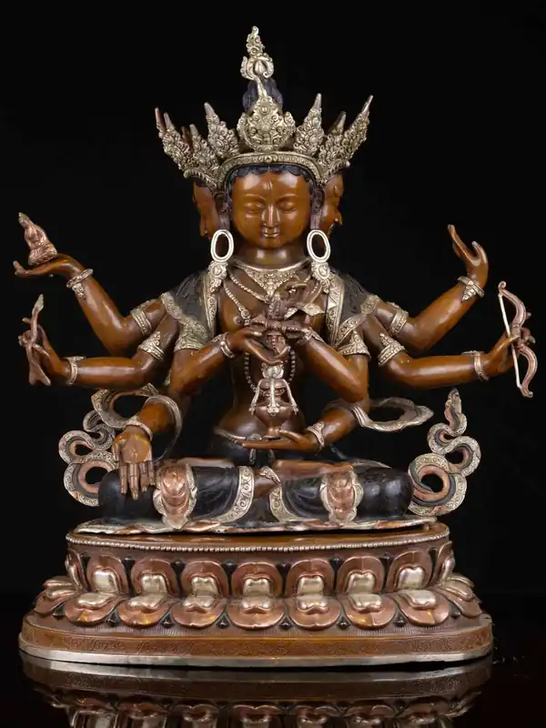 Statue en cuivre de Namgyalma – Déesse de la Victoire