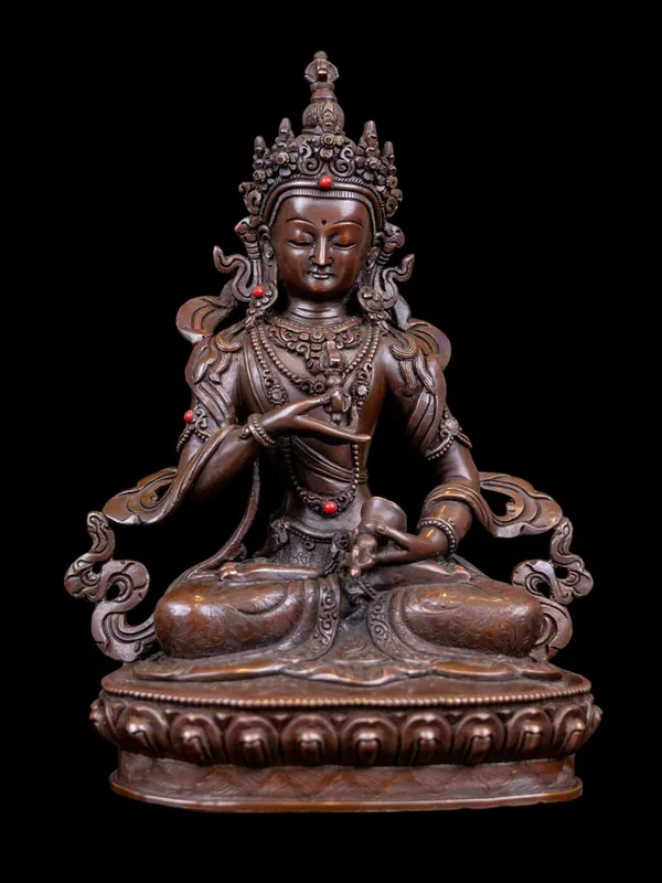 Statue en cuivre de Vajrasattva – Symbole de pureté