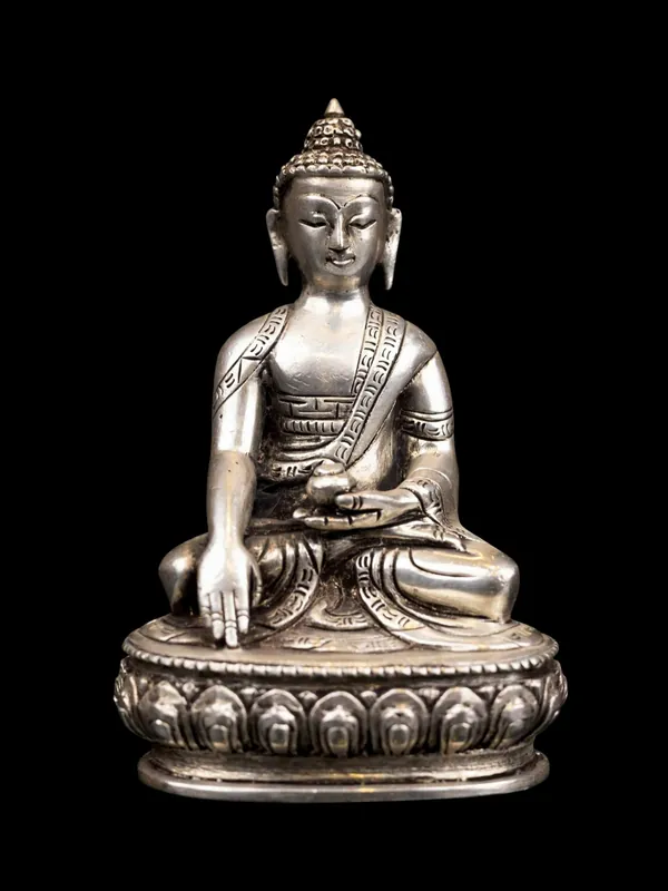 Statue miniature en cuivre de Shakyamuni Bouddha – Incarnation de l’Éveil et de la Compassion