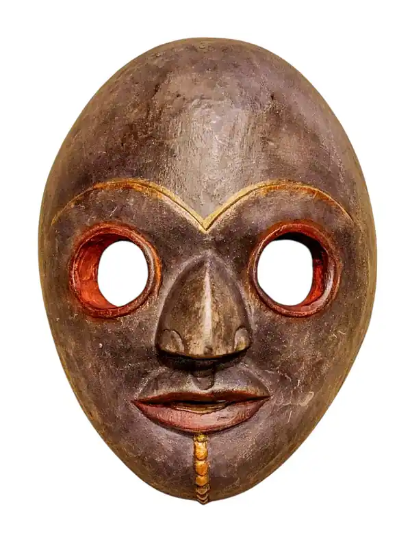 Masque en Bois des Enseignements Vajrayana en Peuplier