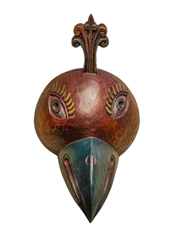 Masque en bois de Garuda – Suspension murale en peuplier