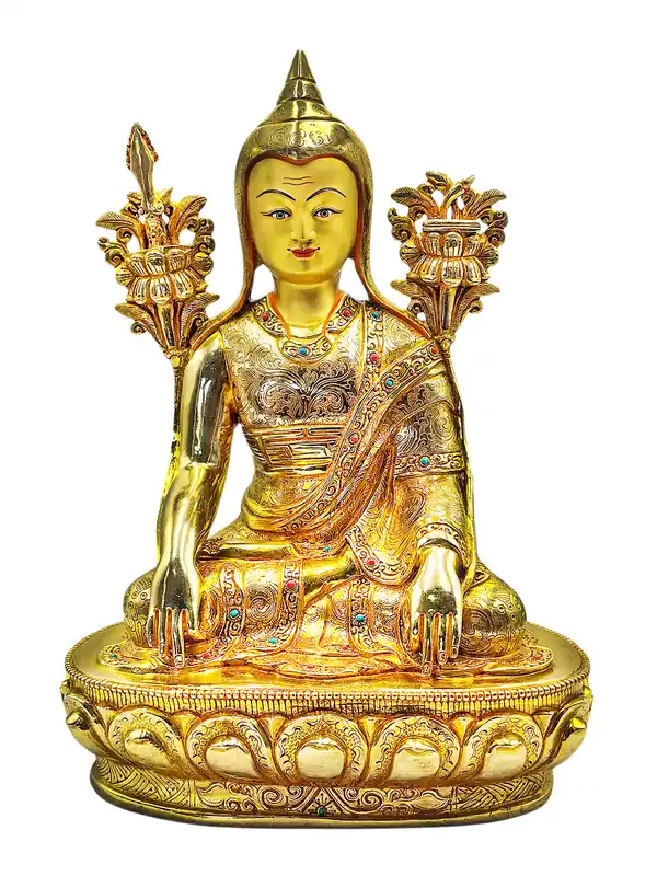 Statue en cuivre de Longchenpa – Sagesse et Compassion