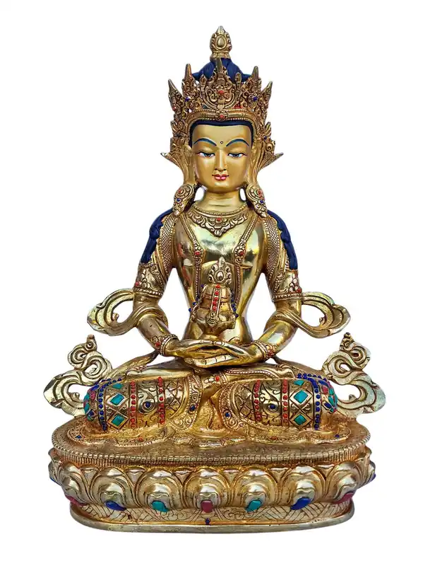 Statue en cuivre d’Aparimita – Visage plaqué or