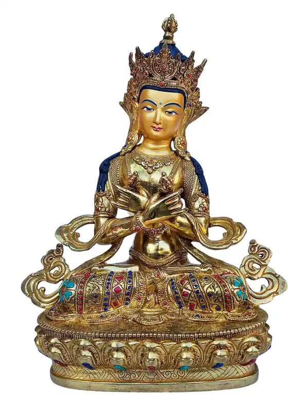Statue en cuivre doré de Vajradhara – Chef-d’œuvre des enseignements tantriques