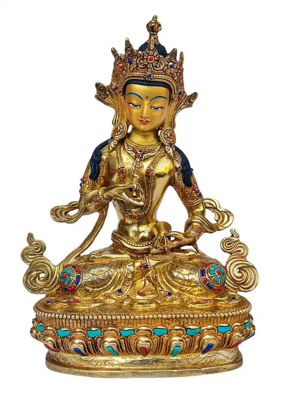 Statue de Vajrasattva Pureté – Artisanat en cuivre doré