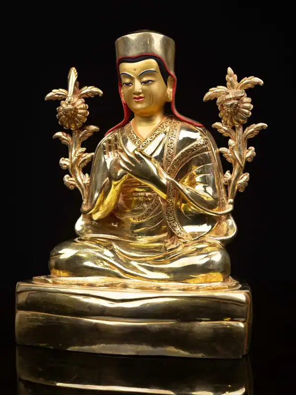 Statue en cuivre de Sakya Pandita Kunga Gyaltsen