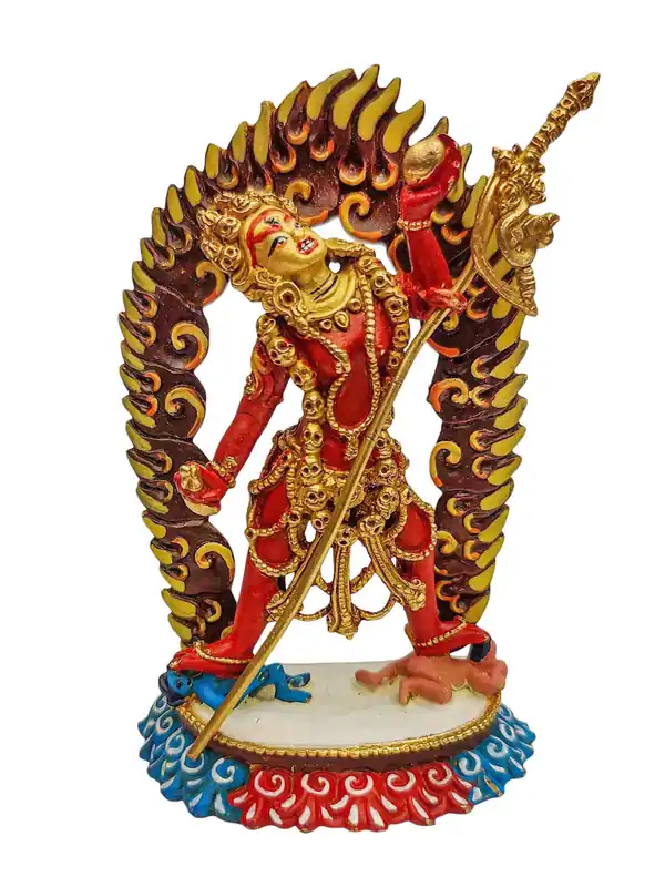 Statue de Vajrayogini en cuivre fait main – Art spirituel tibétain