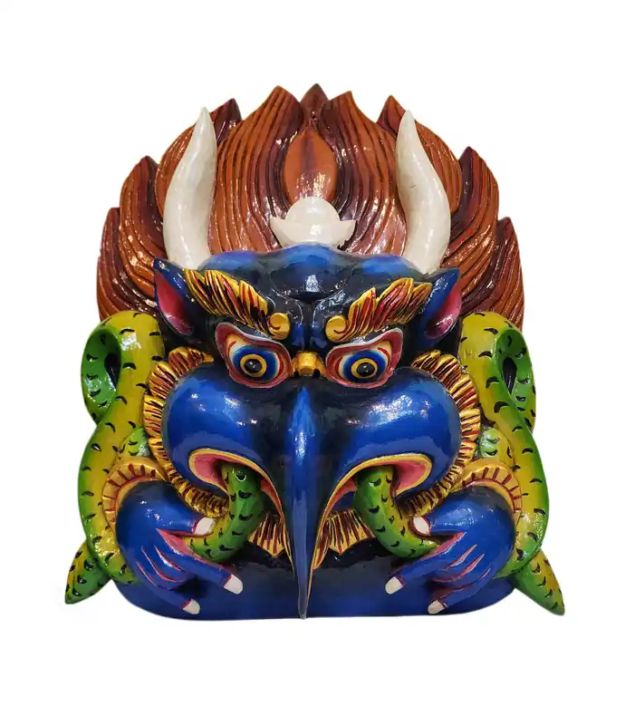 Tenture murale Garuda en bois de peuplier