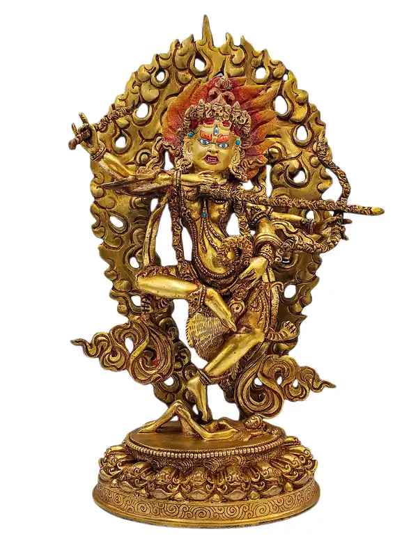 Statue en cuivre de Kurukulla – Déesse de l’Amour