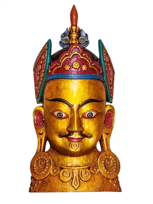 Masque en bois de Padmasambhava
