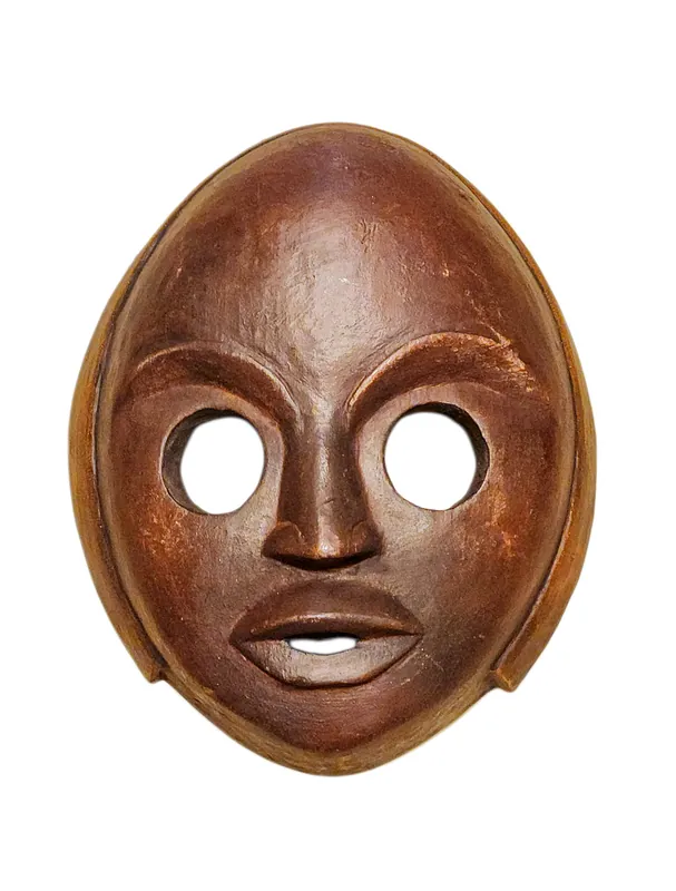 Masque en bois de Vajrayana suspendu au mur – Peuplier