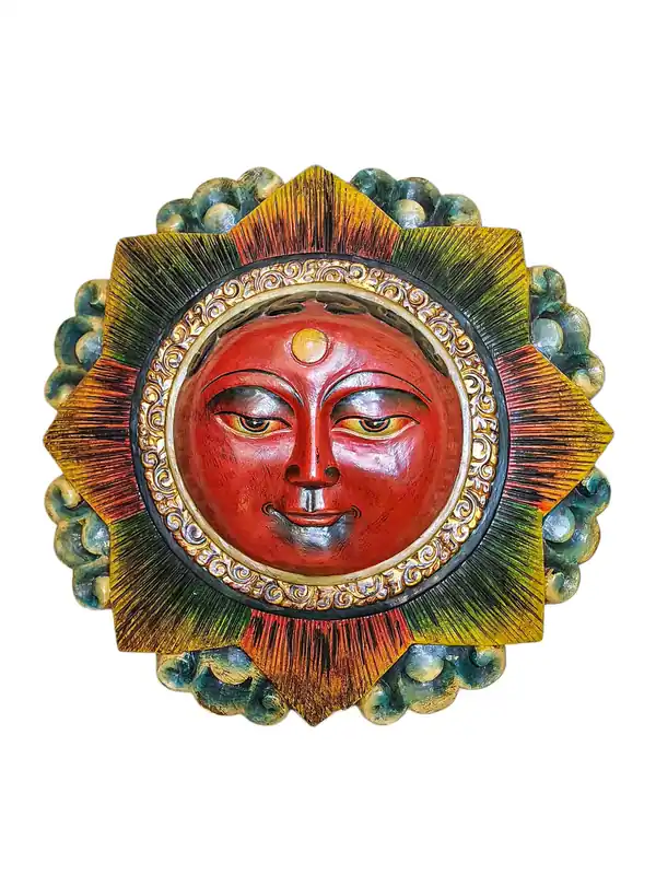 Tanka en bois accroché au mur de Vajrayana