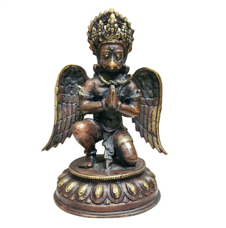 Statue divine de Garuda – Protecteur en laiton de la bonté, 24 cm