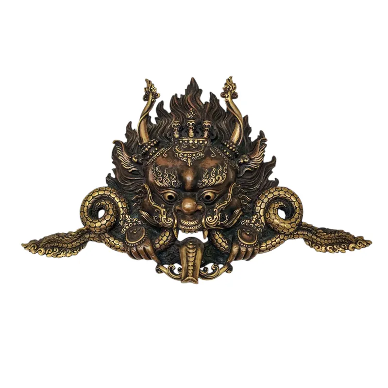 Masque en métal de laiton Cheppu du Dieu Frère Garuda
