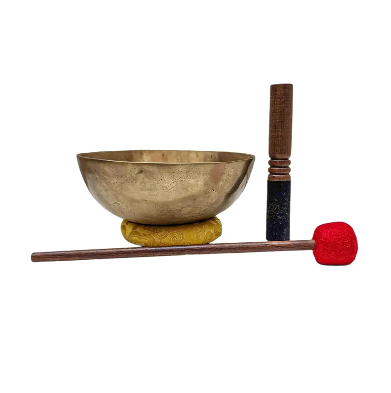 Bol chantant Jambati en sept métaux de bronze