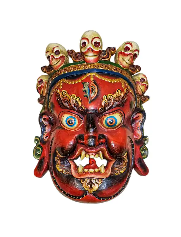 Masque de Shiva Courroucé, Gardien du Pouvoir et de la Transformation