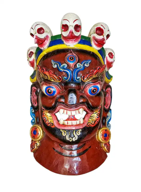 Shiva courroucé Gardien de la Puissance et de la Destruction en Bois de Peuplier