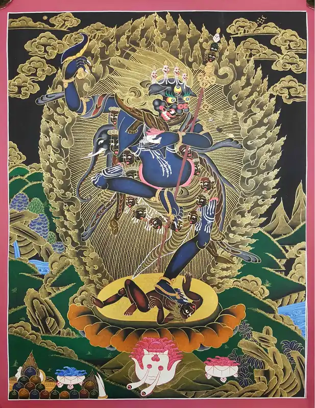 Thangka de la Yogini Singamukha