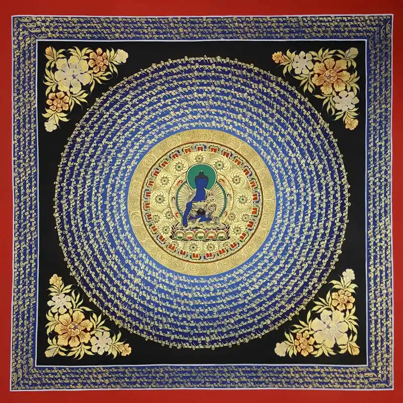 Mantra du Bouddha de Médecine mandala
